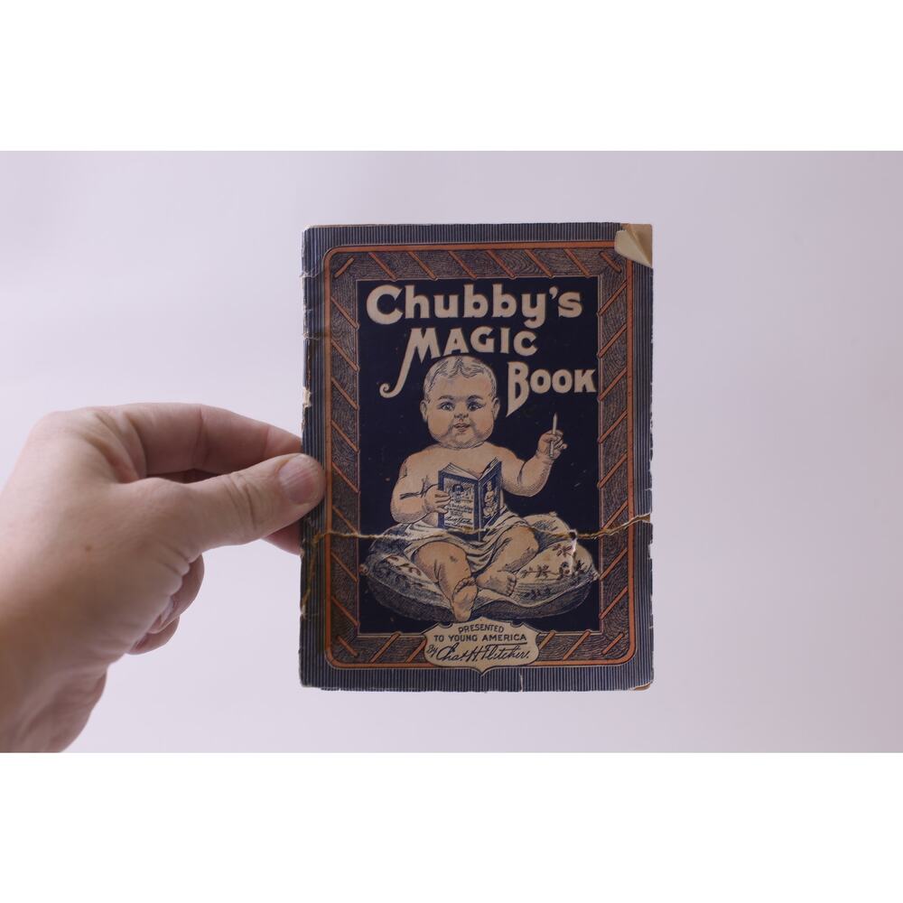 Chubby's Magic Book, Antique, Alphabet, Castoria, FLAWED ~ 251222-WH 871